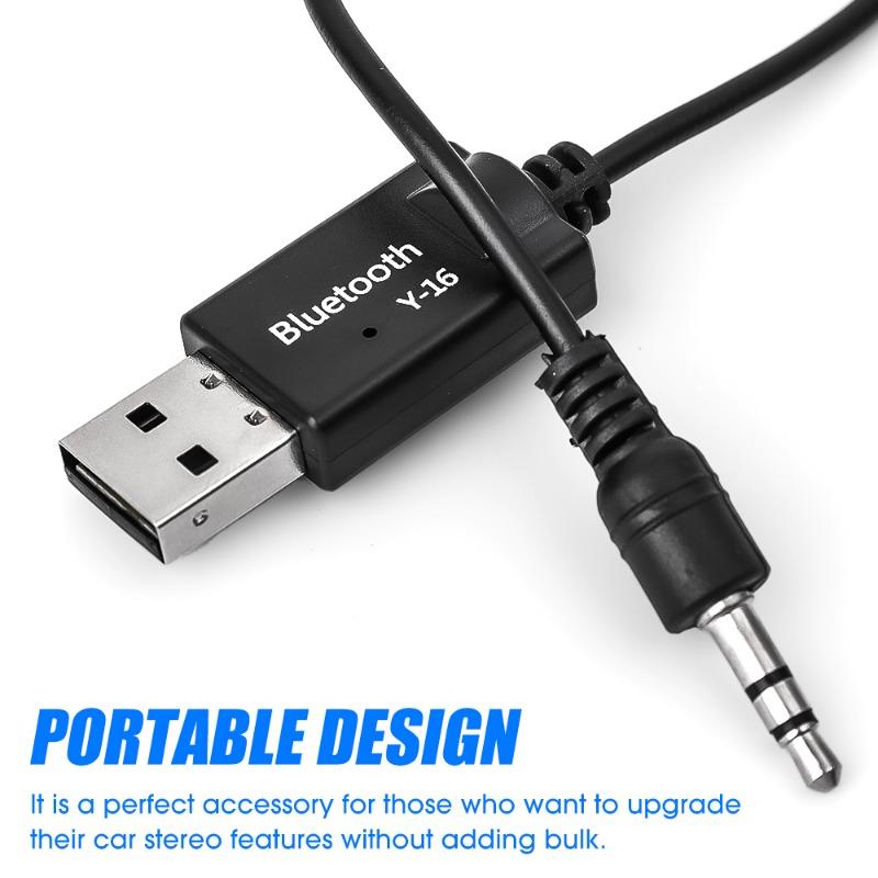 USB Bluetooth Адаптер 3.5мм AUX Разъем Аудиоприемник Автомагнитола Беспроводной Адаптер Bluetooth 4.2 Портативные Автомобильные Электронные Компоненты
