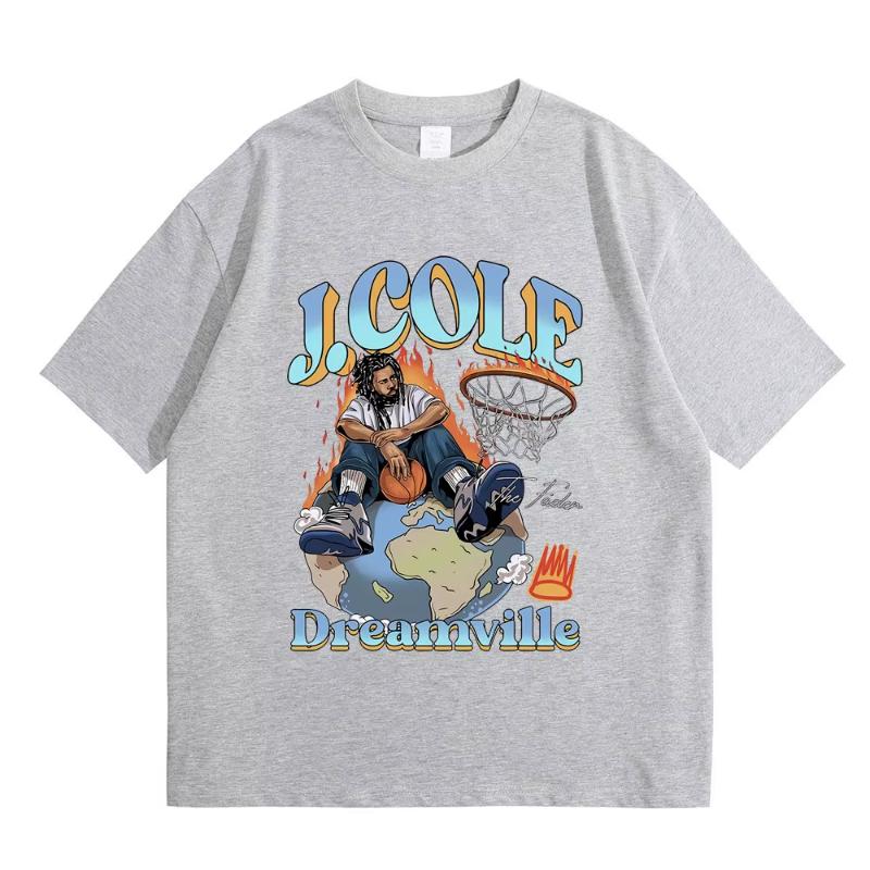 Best Famous Rapper J Cole The Fader Dreamville Graphics Tshirt Unisex Womens Hip Hop Vintage Tees Unisex Fashion Oversized Tshirt