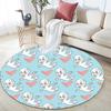 Casper,Round Area Rug,Carpet Rug for Living Room Bedroom Sofa Playroom Decor,Non-slip Floor Mat