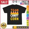 Team Candy Corn Funny Halloween Scary Lazy Costume Vintage T Shirt Men Women NEW