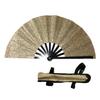 Yousheng Rave Folding Hand Fan Glitter Holographic Handheld Fan Rave Party Dancing Clap Fan for Festival Club Performance
