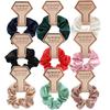 Bridesmaid Hair Scrunchy Bridal Shower Stains Hair Scrunchies Party Accessories Hairpiece for Wedding Party 5PCS