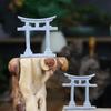 Craft Mini Japanese Torii Gate Grey Miniature Shrine Shinto Gift Simulation Torii Toy