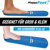 Прибор для измерения длины стопы HappyFeet Таблица размеров обуви для детей и взрослых