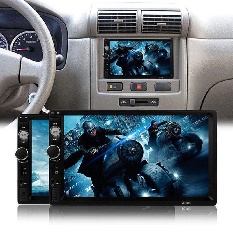 HD 7-дюймовый Сенсорный Экран Автомобильный MP5 Плеер FM-радио Bluetooth 3D Стерео Музыка Громкая Связь + Задняя Камера