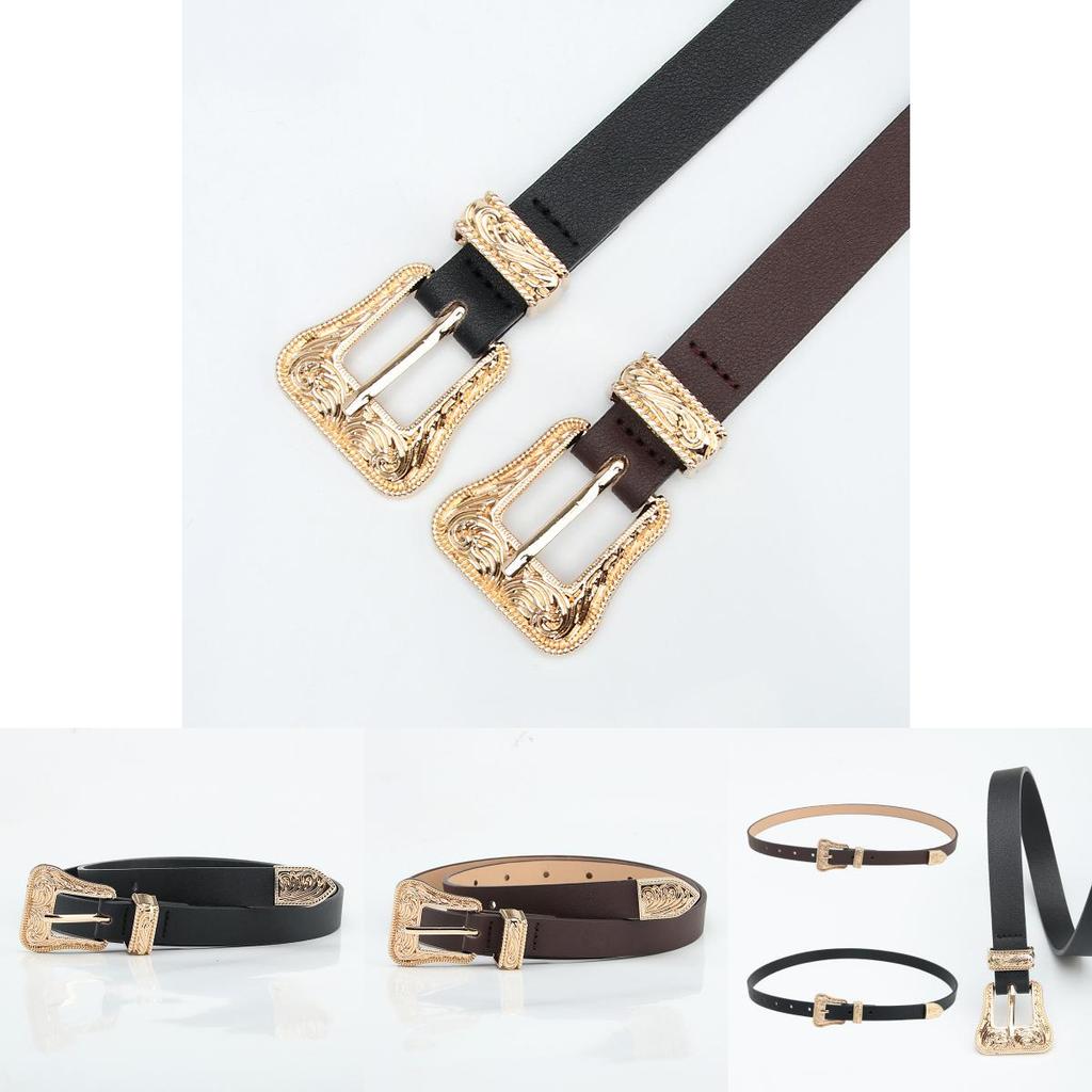 Womens Vintage Alloy Belt For Chic Office Look