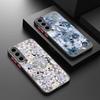 Магнитный Чехол Для Magsafe Для Samsung Galaxy S26 Ultra S25 S24 Plus S23 S22 S21 FE Винтажный Цветочный Узор Матовое Покрытие