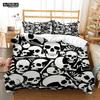 Mysterious Colored Skeleton Bedding Set, Skeleton Duvet Cover Set, Soft Comfortable Breathable Duvet Cover, Bedroom Guest Room