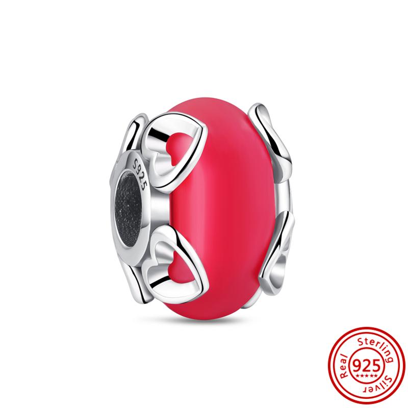 92 Стиль 925 Серебряная Звезда Луна Солнце Снежинка Растение Перо Сердце Тонкие Бусины Паве Подходит Оригинальные Подвески Браслет DIY Ювелирные Изделия