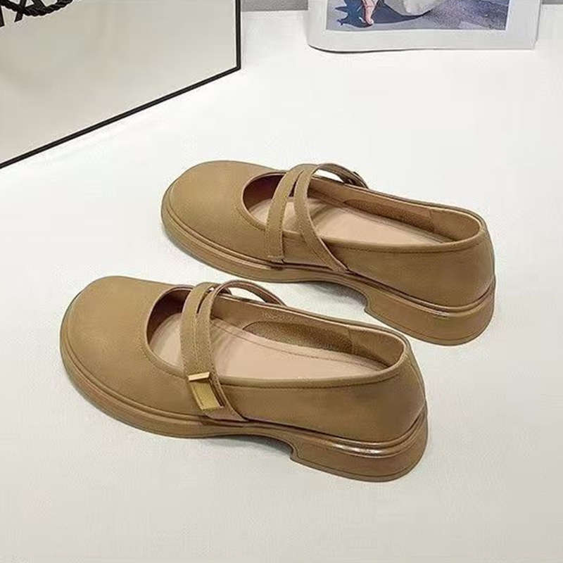 Mary Jane Small Leather Shoes Women's New Spring and Autumn with Skirts Small Leather Shoes Single Shoes Women