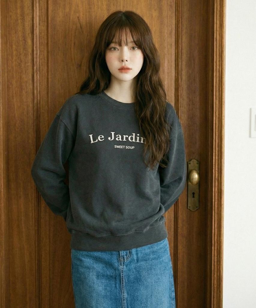 SWEET SOUP Lettering Oversized Sweatshirt (Wcrltf1)