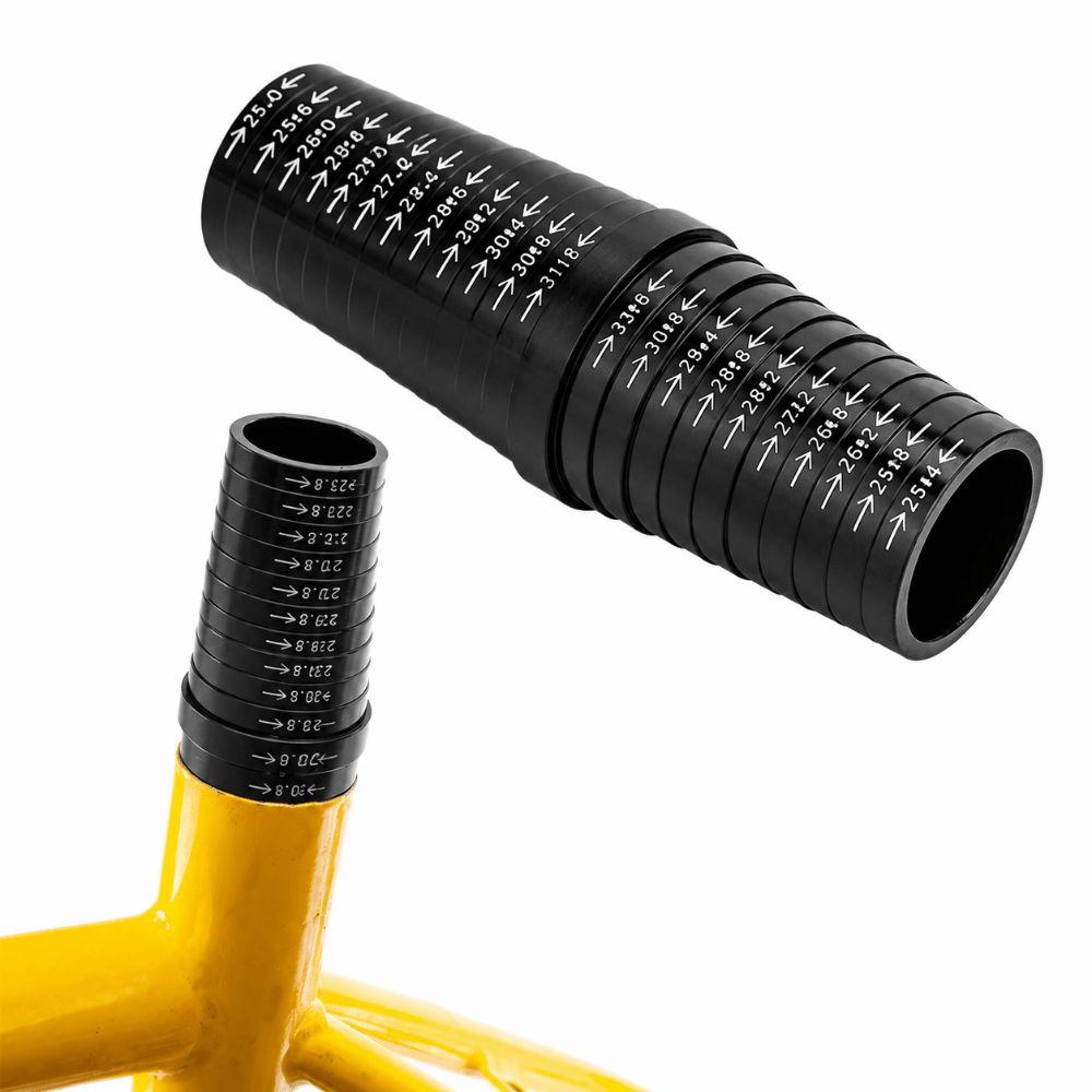25mm to 31.8mm Seatpost Measuring Tool Aluminum Alloy Seat Tube Sizing Gauge for Bikes