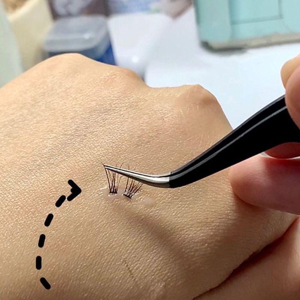 Прямой пинцет из нержавеющей стали, аппликатор для ресниц, новые инструменты для макияжа глаз, наращивание ресниц