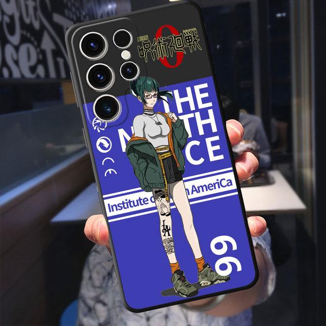 Чехол для Samsung Galaxy S21 S23 Ultra 5g S8 S7 S20 Fe S22 Plus S10e S10, милый свитер с рисунком дзюдзюцу кайсен, пуховик, чехол