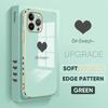 Для iPhone 16 15 Max Samsung S24 S23 Plus A15 A35 A53 A73 Xiaomi 11T 12T 13T Redmi 13C Love Heart Design мягкий ударопрочный чехол для телефона TPU с покрытием