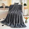 White Luxury Imitation Fur Plush Blanket Warm Super Soft Blankets Bed Sofa Cover Fluffy Throw Blanket for Bedroom Couch Travel