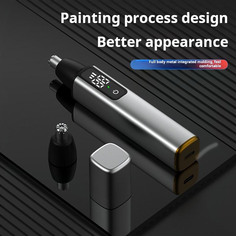 Новый Модернизированный светодиодный цифровой дисплей Многофункциональный электрический триммер для волос в носу Мужские волосы в носу Ножницы для чистого бритья Женская машина для волос в носу