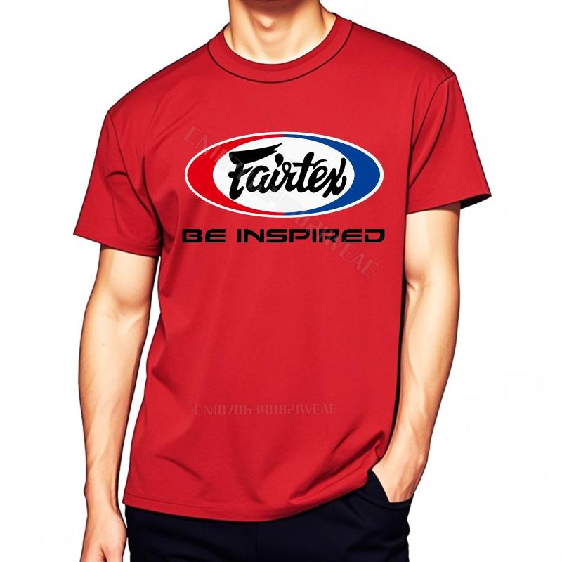 Футболки для унисекс Винтажная мода Футболка Логотип Fairtex Вдохновляйся Дышащая Дешевая футболка Ретро Дышащая Повседневная футболка