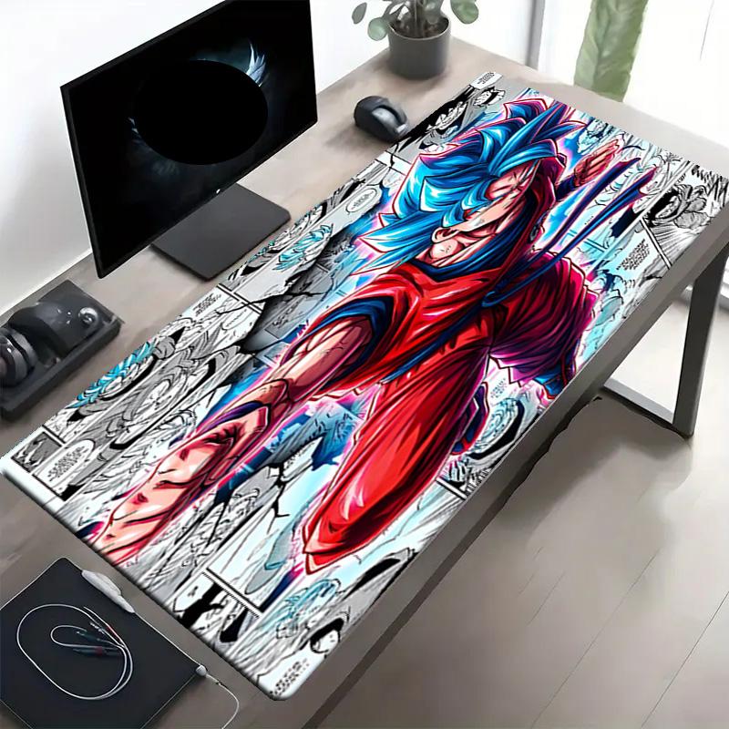 DRAGON BALL Print Mouse Pad, Anti‑Slip Desktop keyboard Mat, for PC Laptop Gaming Working Daily Use, Cool Festival Surprise Gift