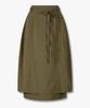 STUDIO TOMBOY Side Pleated Belted Skirt_Khaki 9106132105