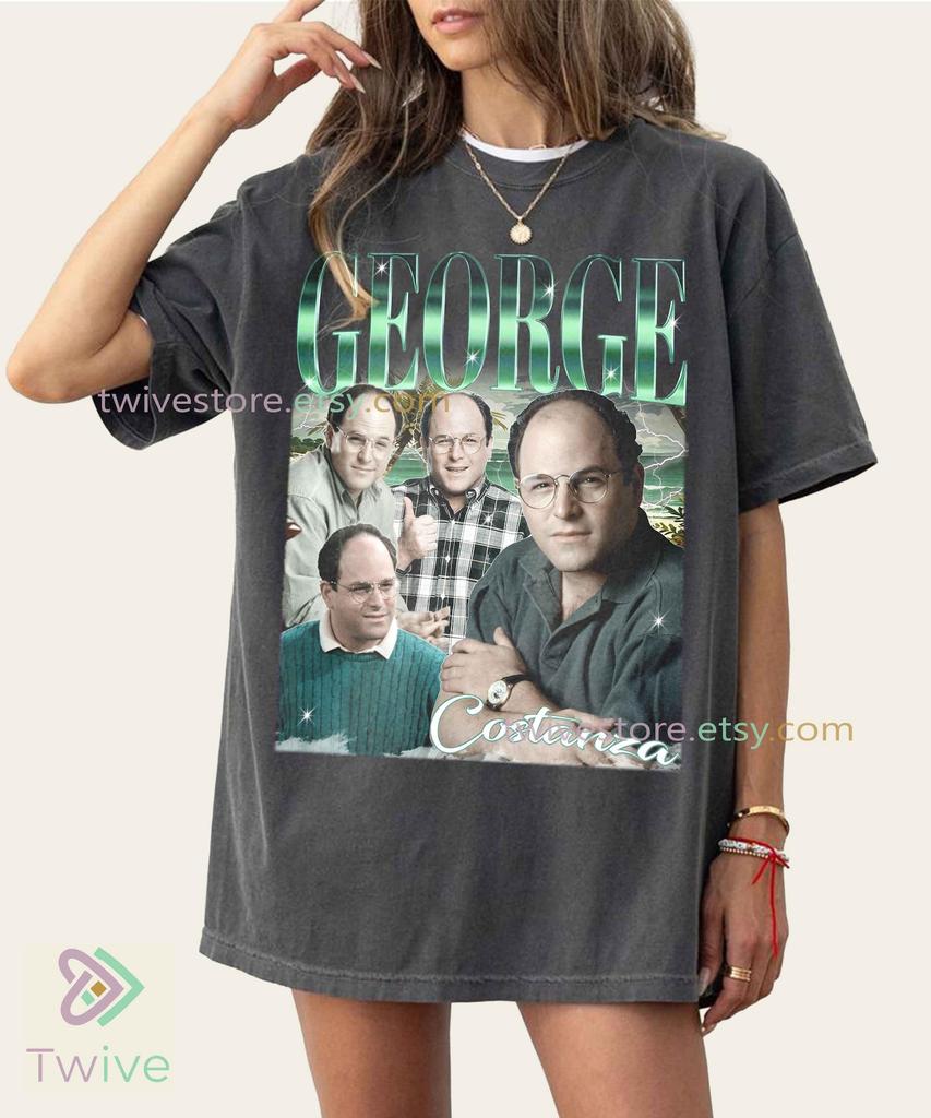 George Costanza Comfort Colors Shirt, Seinfeld Fan Merch, Vintage TV Series Tee, Retro Comedy Gift, Classic Humor T-Shirt, Jason Alexander