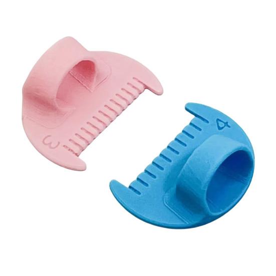 2/4Pcs Sewing Gauge with Thumb Guide Compact Design Portable Needle Gauge Quilting Ruler DIY Stitching Tools