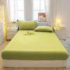 3Pc Minimalist Modern Solid Color Bedsheet Set Soft And Comfortable Bedding, Bedspread Set (Including 1 Bedsheet+2 Pillowcases)