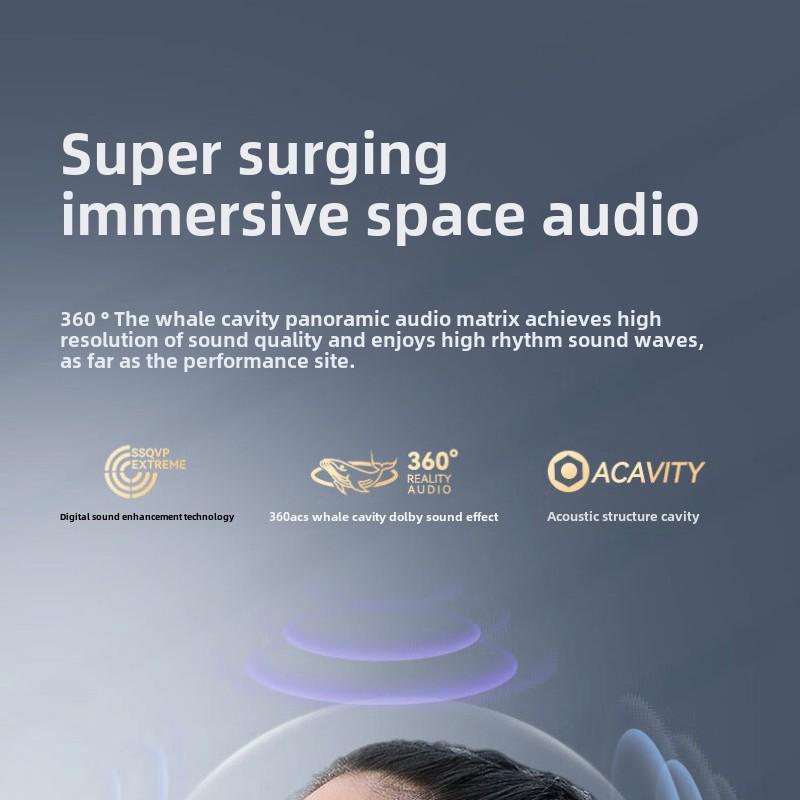 Новые открытые беспроводные наушники OWS Bluetooth с прозрачными сверхдлинными ушами для бега