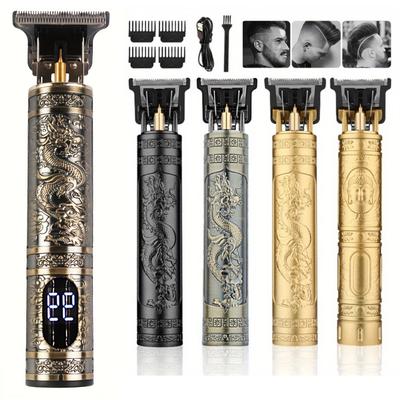 Винтажная электрическая беспроводная машинка для стрижки волос T9, профессиональный парикмахерский триммер для волос, машинка для стрижки бороды, бритва для мужчин, праздничный подарок
