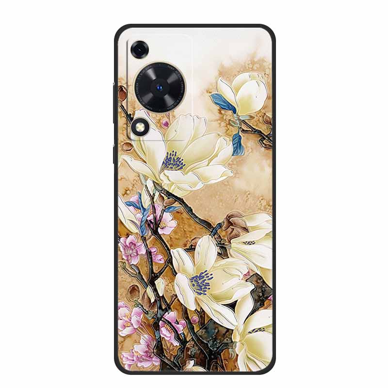 3D рельефный чехол для телефона Huawei Nova Y63, чехол для телефона, цветы, силиконовый, мягкая задняя крышка, чехол для Huawei Nova Y72s, чехол Funda Capa