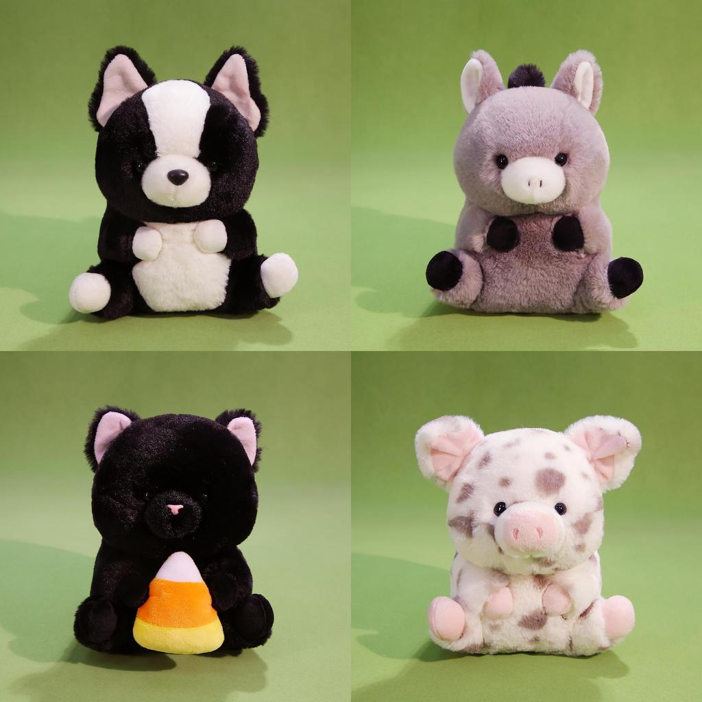 Cartooninspired Animal Plush Doll With Ultrasoft Short Pile For Children And Collectors