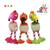 Flamingo Plush Squeaky Dog Toy For Golden Retriever Teddy Puppies Interactive Chewable Pet Toy Soft Durable Bite Resistant Animal Plaything