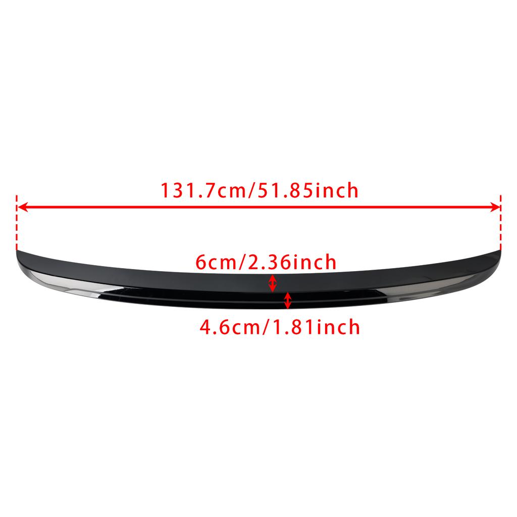 Gloss Black Rear Boot Spoiler For BMW 5 Series E60 M5 2003-2010 M5 Style