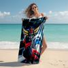 1pc UFO Robot Grendizer8 Beach Towel, Comfortable and Thick, and Swimming/Bath/Picnic/Camping Towel, Suitable for Seaside Beaches
