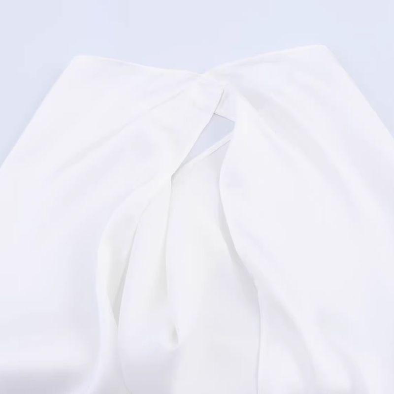 Kaslead New Women Clothes Western Style Fashion Simple and Versatile Neck Collar Top 2649074