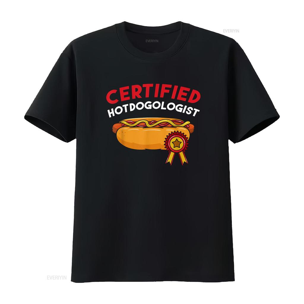 Certified Hotdogologist Hot Dog Hotdogs Sausage Frank Wiener T Shirt vintage Washed Soft Comfortable graphic