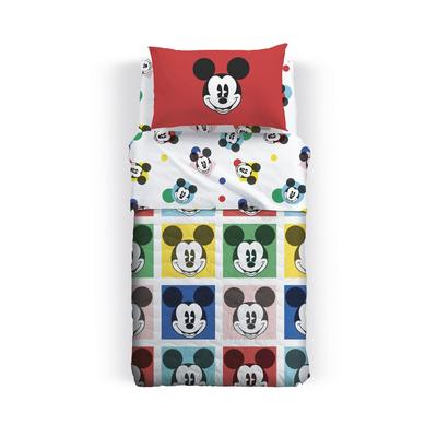 Copriletto Primaverile Mickey Colors In Cotone 80 Gr/mq