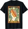 HOT SALE Hot Dog Bun Lover Foodie Food Lover The Hot Dog Tarot Card T-Shirt Unisex COTTON T Shirts for Men