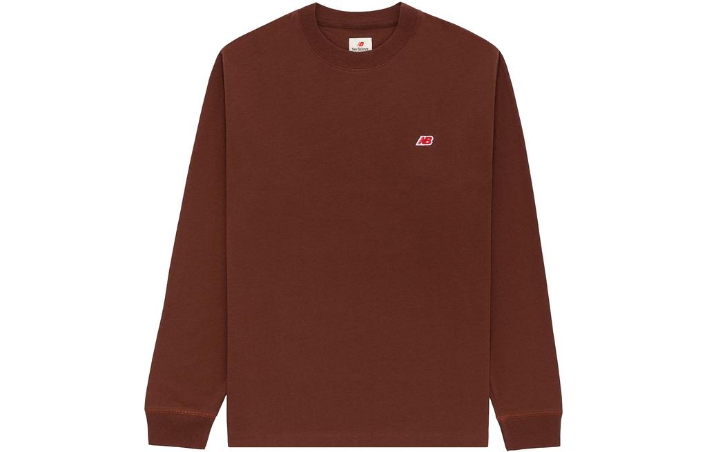 New Balance Teddy Made T Shirts Unisex Brown Crew Neck Moderate Straight Fit MT21542-ROK