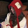 Теплая вязаная крючком шапка с длинными кисточками Шапка Lei Feng Милые вязаные шапки-бини Девочки