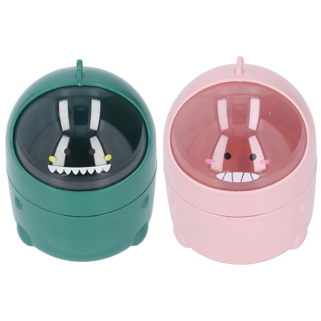 Настольный мусорный бак в виде маленького динозавра с большим ртом, съемный дизайн, нескользящее дно, пластик M