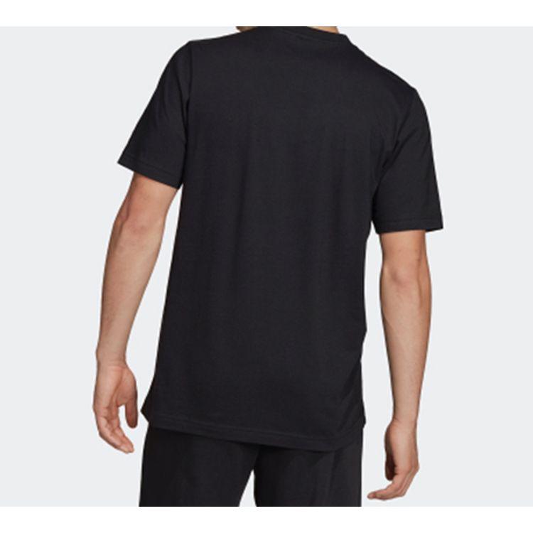 Adidas Essential Plain T-Shirt Men Tops Black DU0367