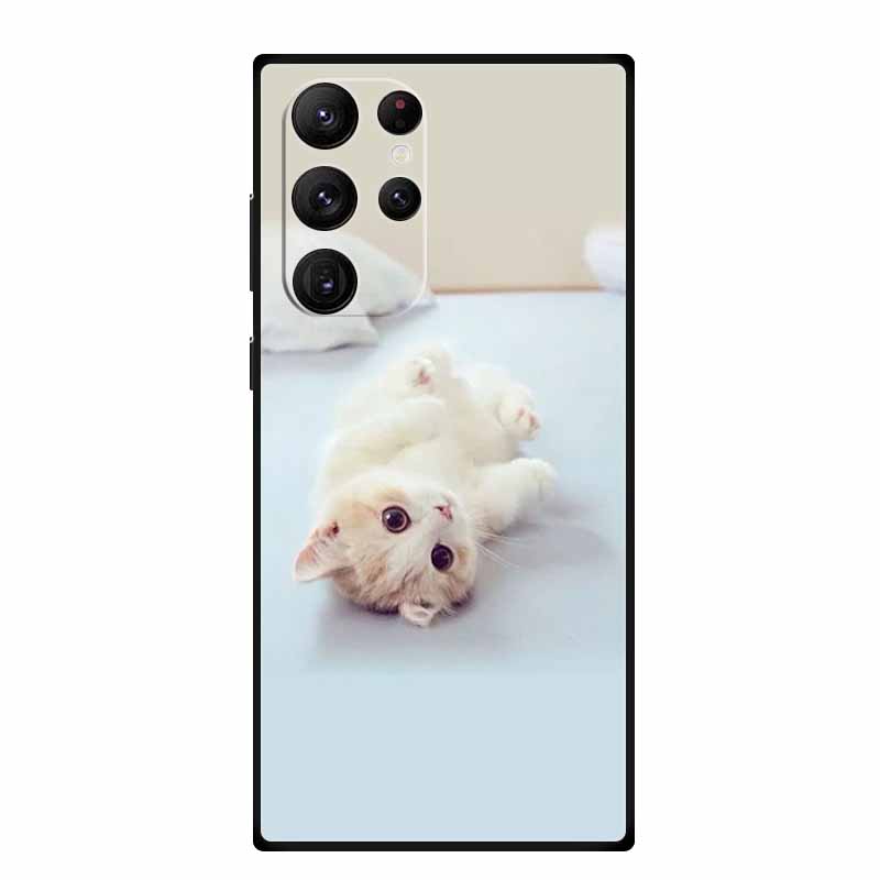 For Samsung S23 Ultra Phone Case Cover S23Ultra Black Silicone Soft Back Case For Samsung Galaxy S22 S23 Ultra Case S 23 Ultra