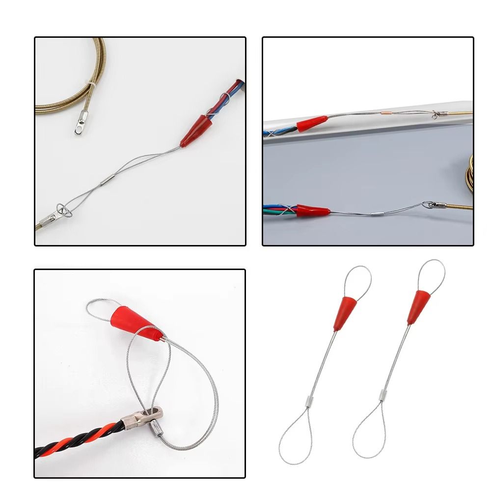 Perforated Tube Cable Puller Rubber Thread Fish Tape Fastener Fastening Tool Safety Glove