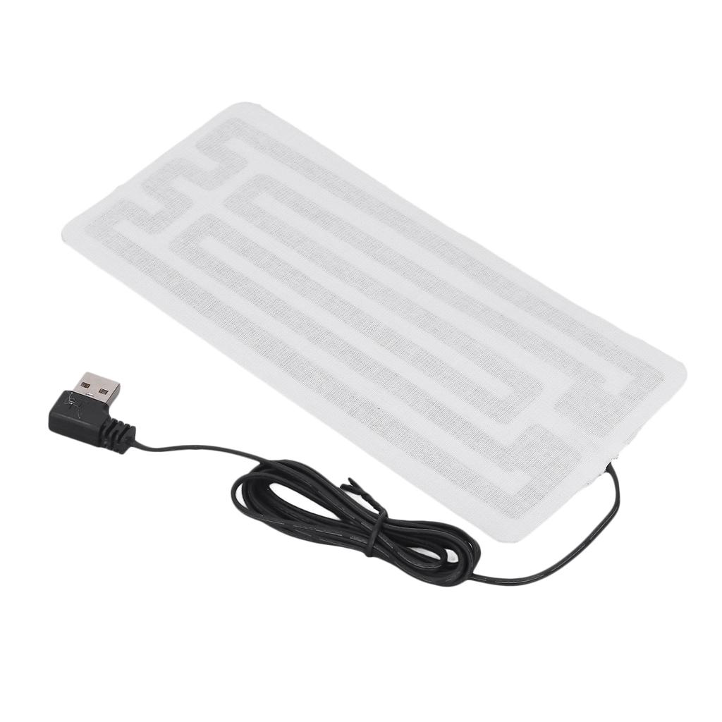 USB нагревательная пленка 7.5x3.5in безопасная прочная машинная стирка из углеродного волокна USB нагревательная подушка для талии и тела