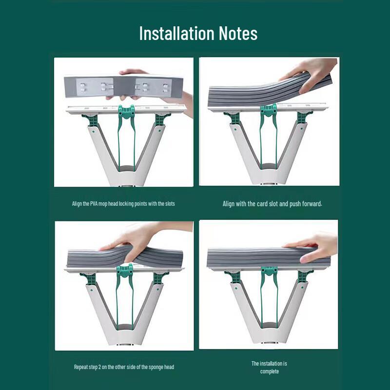 Lanshi QC-043 Foldable Hand-free PVA Mop
