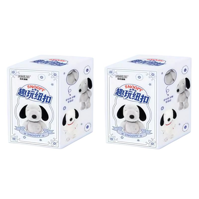 Оригинальные YOUMAI Кнопки-персонажи Snoopy Серия «Движущиеся» Blind Box Коллекция кукол-персонажей аниме Модные surprise-игрушки Подарки