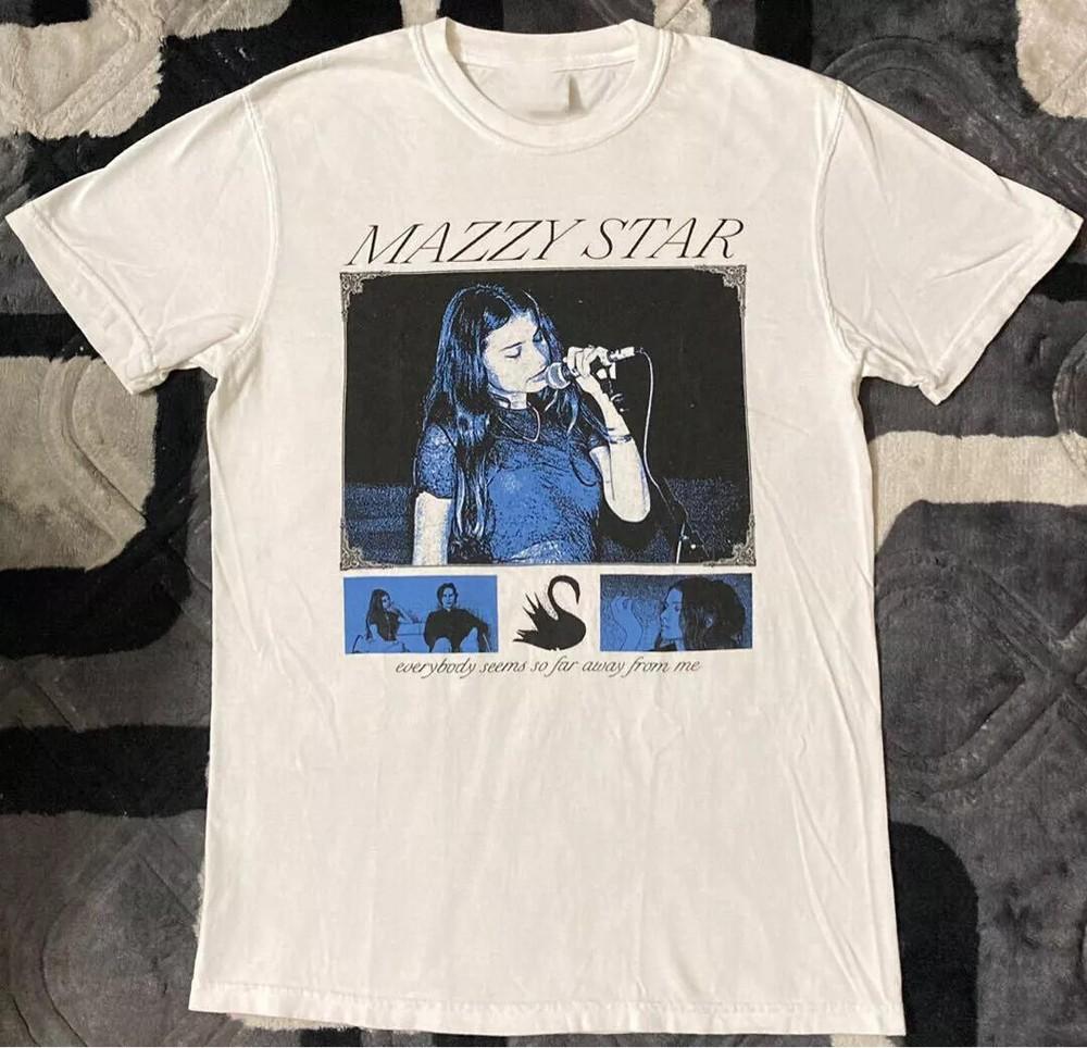 MAZZY STAR группа Хлопковая белая футболка с коротким рукавом Унисекс футболка
