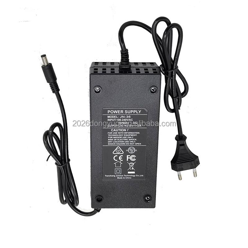 36V 42V 2A DC5521 EU Plug Ebike Electric Bike Bicycle Scooter Accessories Parts Charger