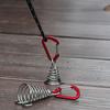 2Pcs Outdoor Camping Octopus Rope Clip Camping Deck Pegs Wooden Plank Guy Line Hooks Stainless Steel Tent Fixing Fishbone Pegs